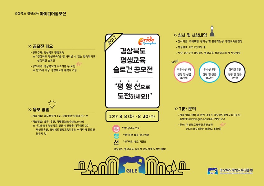 1.2017. 경상북도 평생교육 아이디어 공모전 공고 및 홍보 안내